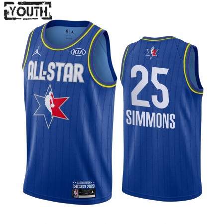 Maglia NBA Philadelphia 76ers Ben Simmons 25 2020 All-Star Jordan Brand Blu Swingman - Bambino